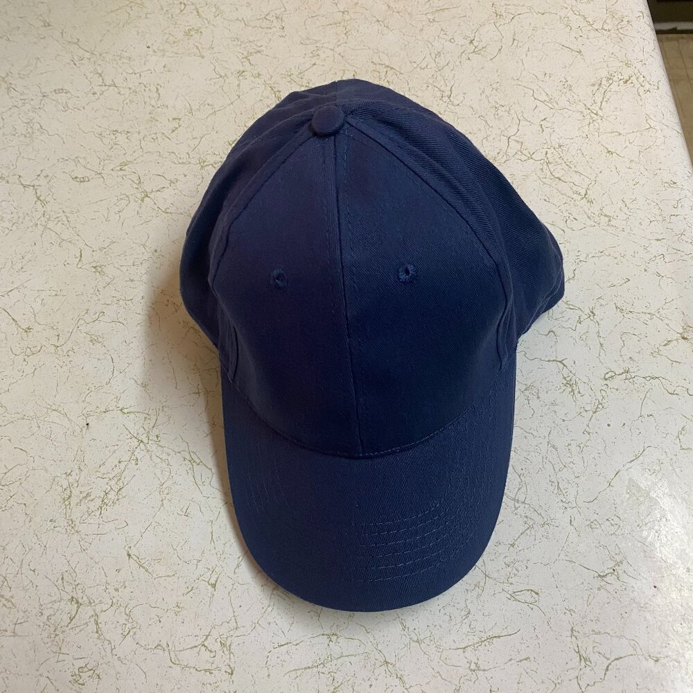 NO BRAND DARK BLUE BASEBALL CAP / NEW WITHOUT TAG